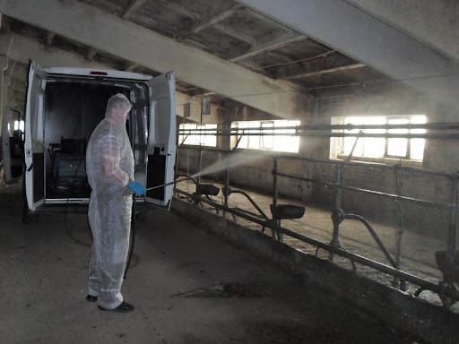 Дизинфекция  животноводческих помещений